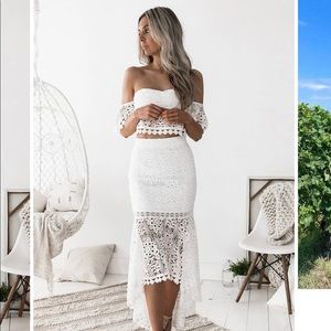 White two piece